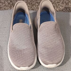 Skechers Gray Slip-In Go Walk Sneakers